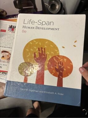Life-Span Human Development Textbook - White, Orange & Blue
